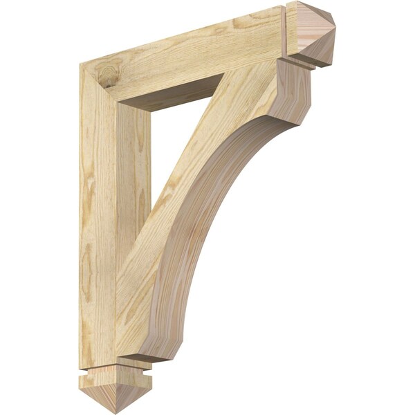 Ekena Millwork Legacy Arts & Crafts Rough Sawn Bracket, Douglas Fir, 4"W x 24"D x 28"H BKT04X24X28LEC03RDF - main